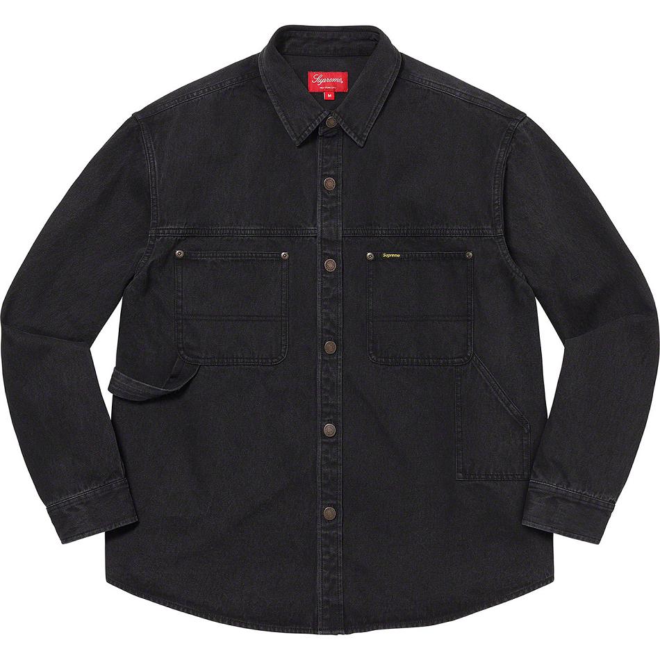 Camisas Supreme Denim Painter Negras | Supreme 239LH